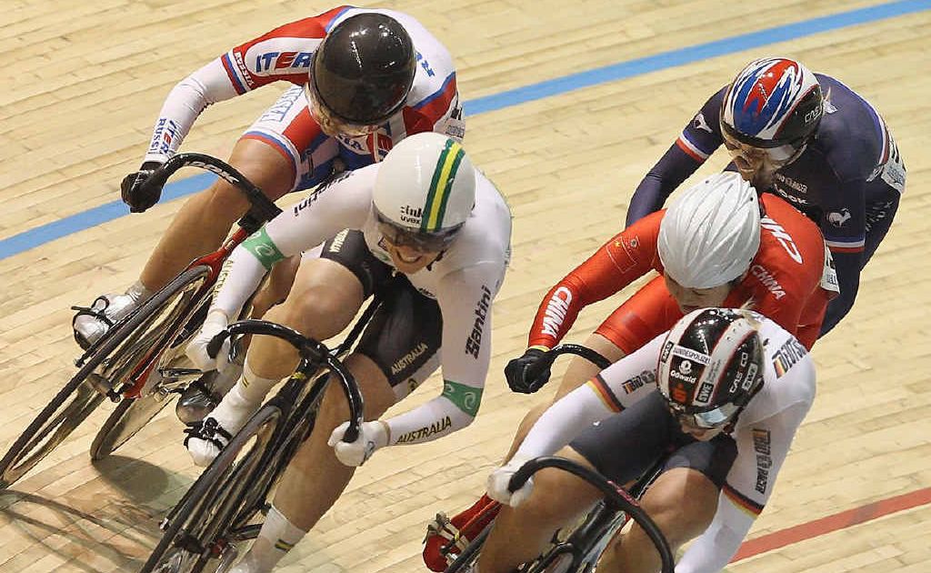 Rockhampton’s Anna Meares on her way to victory in the Women’s Keirin Final during the UCI Track Cycling World Championships at Melbourne. Rockhampton’s Anna Meares on her way to victory in the Women’s Keirin Final during the UCI Track Cycling World Championships at Melbourne.